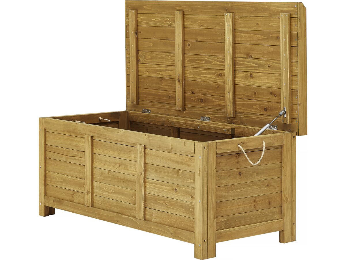 GARTENSCHRANK - GARTENTRUHE gana Braun - Braun, Holz (60/54/125cm) - Habitat Garten