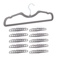 50XVEŠIAKOV na oblečenie - sivá, kov/textil (0.5cm) - Relaxdays