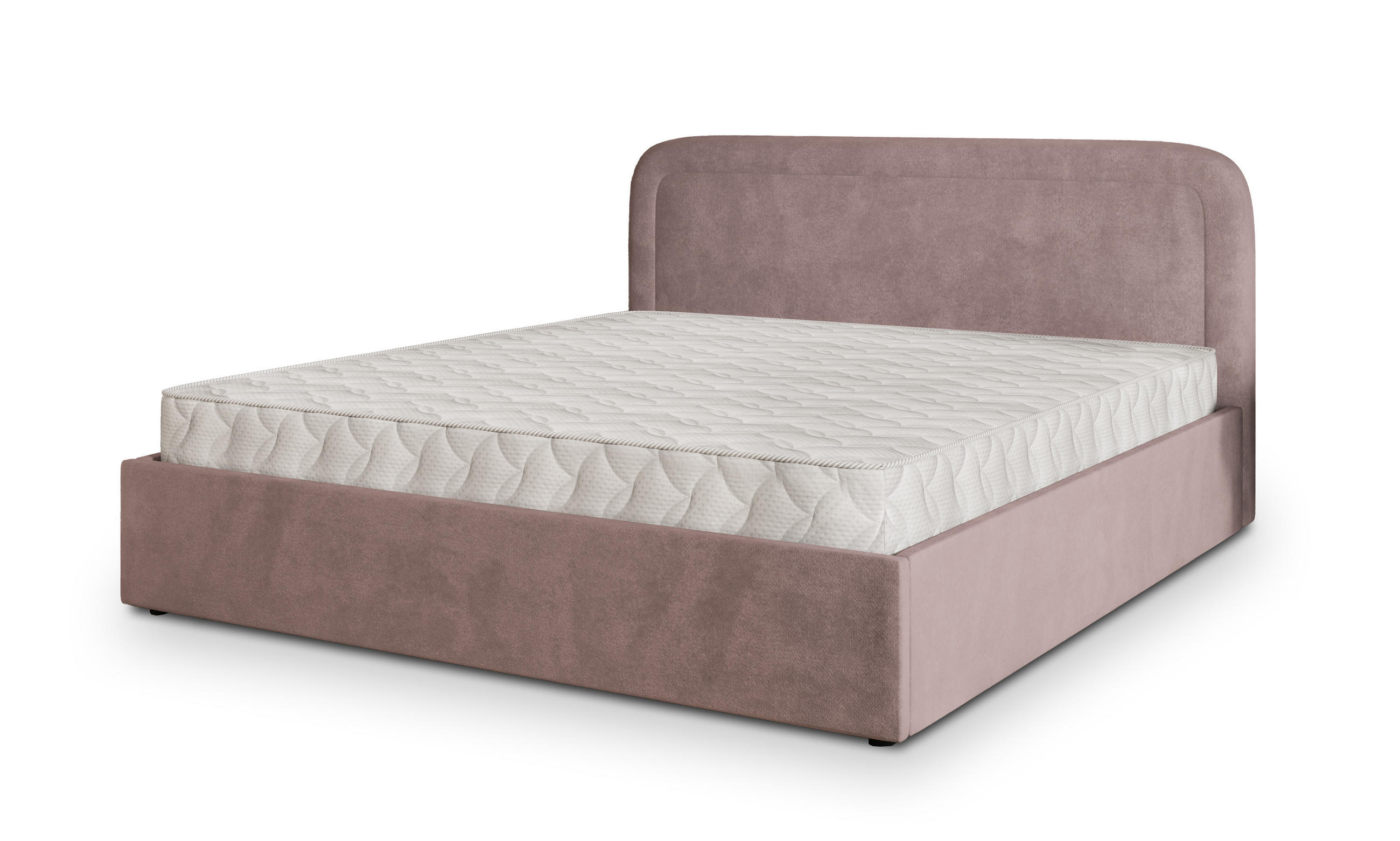 POLSTERBETT BENIRA K 140x200 cm mit Bettkästen - Rosa - Rosa, Holz (140/200cm) - MASSENO