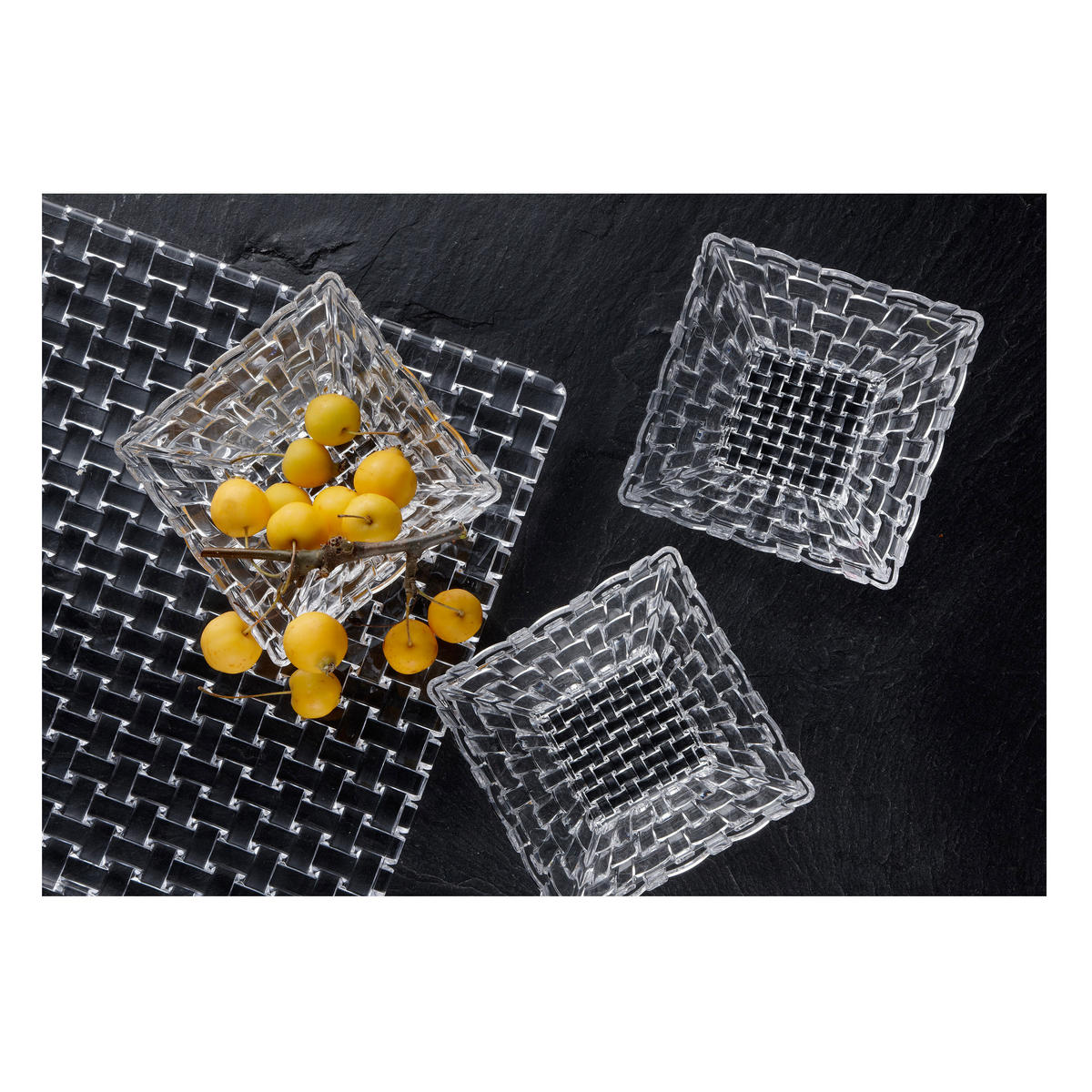 SERVIERSCHALENSET Dancing Stars Bossa Nova, 2er Set, Kristallglas, 12 cm - Transparent, Glas (12/4.6/12cm) - Nachtmann