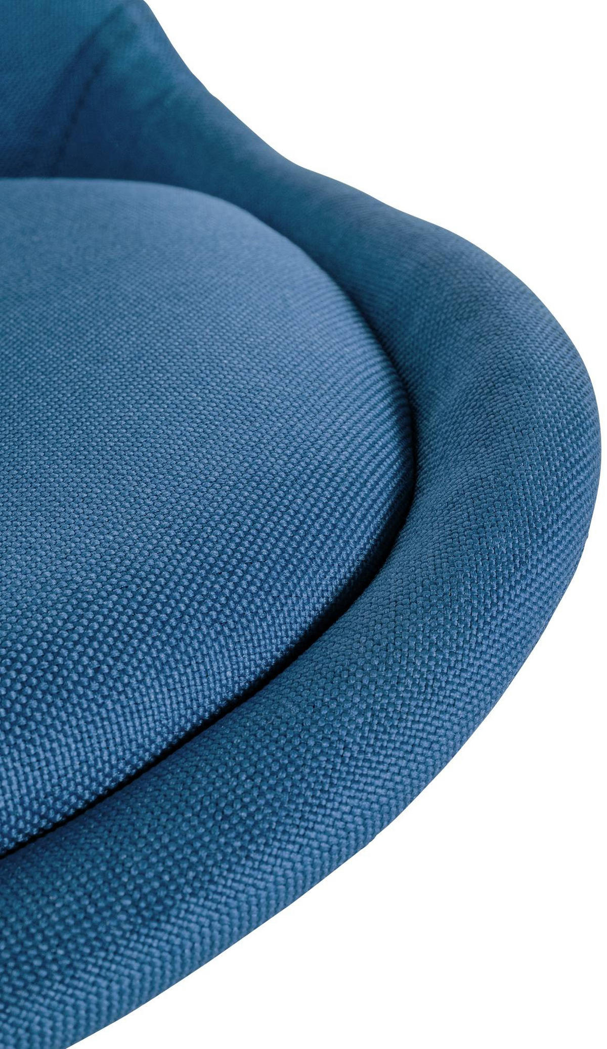 STUHL Stoff blau - Blau/Naturfarben, Holz/Textil (48/81/54cm) - CLP