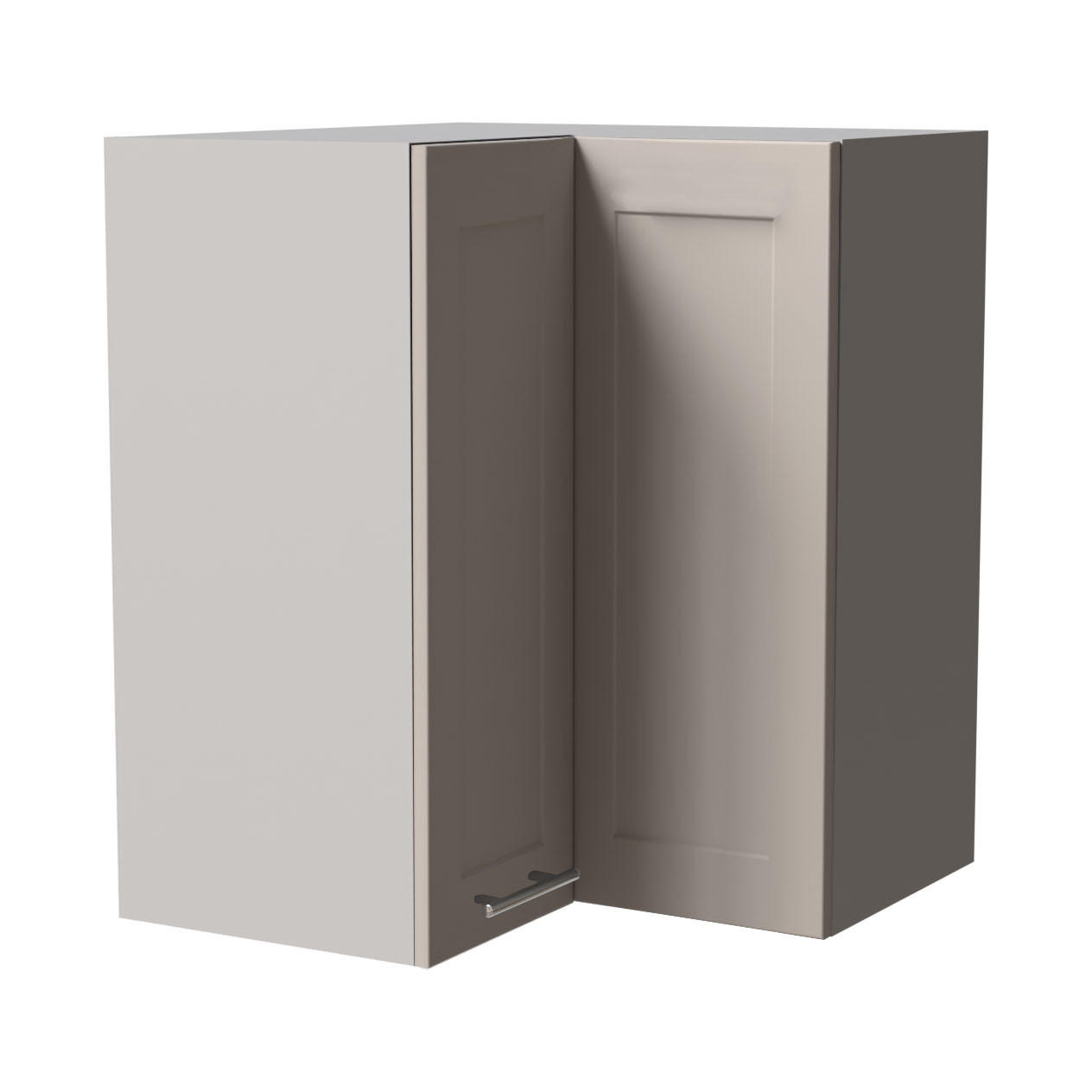 Feldmann-Wohnen Eckhängeschrank Kaschmir, Grau 60x72x60 cm