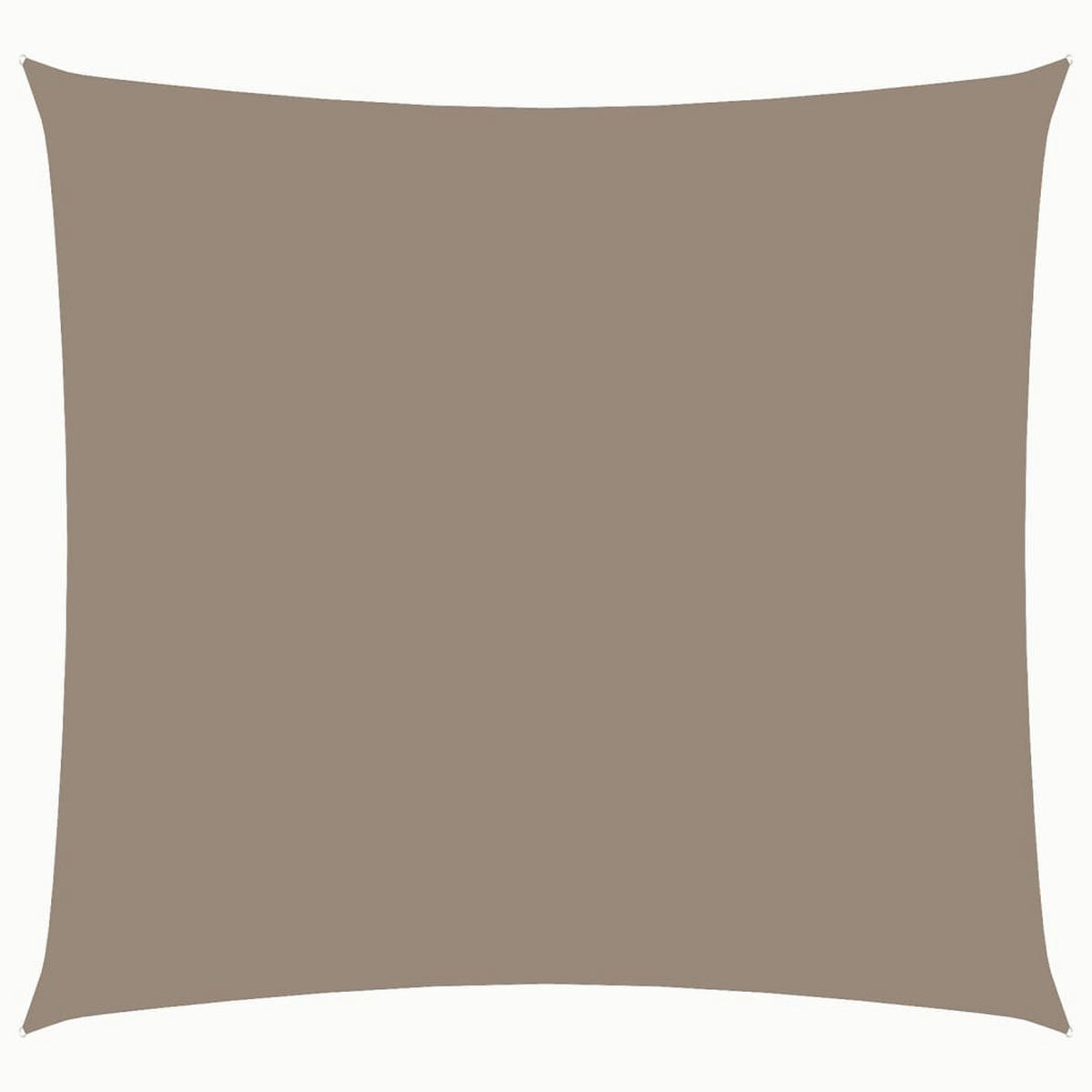 SONNENSEGEL Oxford-Gewebe Quadratisch 5x5 m Taupe - Taupe, Textil (500/500cm) - furnicato