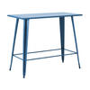 HOCHTISCH, Pazifikblau - Blau, Metall (120/60/101cm) - Oviala
