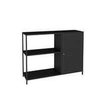 SIDEBOARD Viitasaari - Schwarz, Metall (100/75/30cm) - [en.casa]