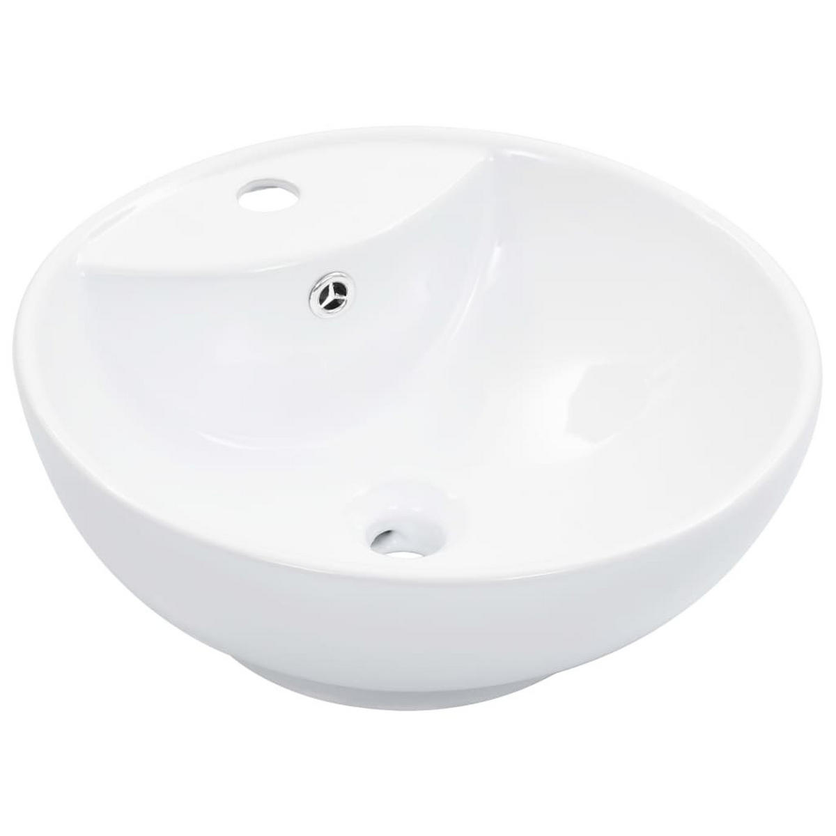 WASCHBECKEN Laird 46.5/46.5/18 cm - Weiß, Keramik (46.5/18/46.5cm) - Nettlife
