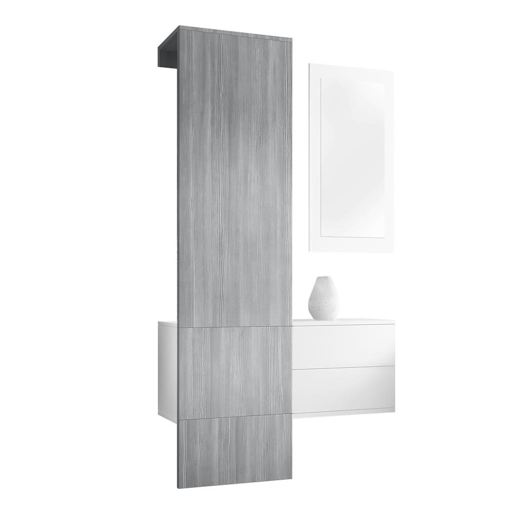 Vladon Garderobe Anthrazit 105x193x35 cm