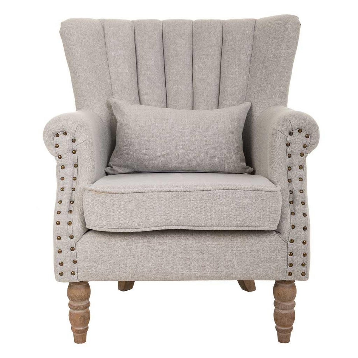 SESSEL gepolstert 73x59x43/87 cm - Grau, Holz (73/87/59cm) - Wanderlust