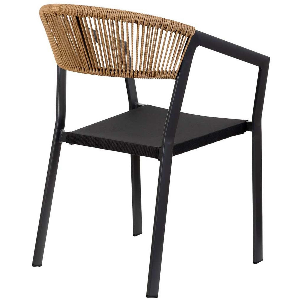 STUHL, schwarz, 57x62x78cm - Schwarz, Metall (57/78/62cm) - Wanderlust