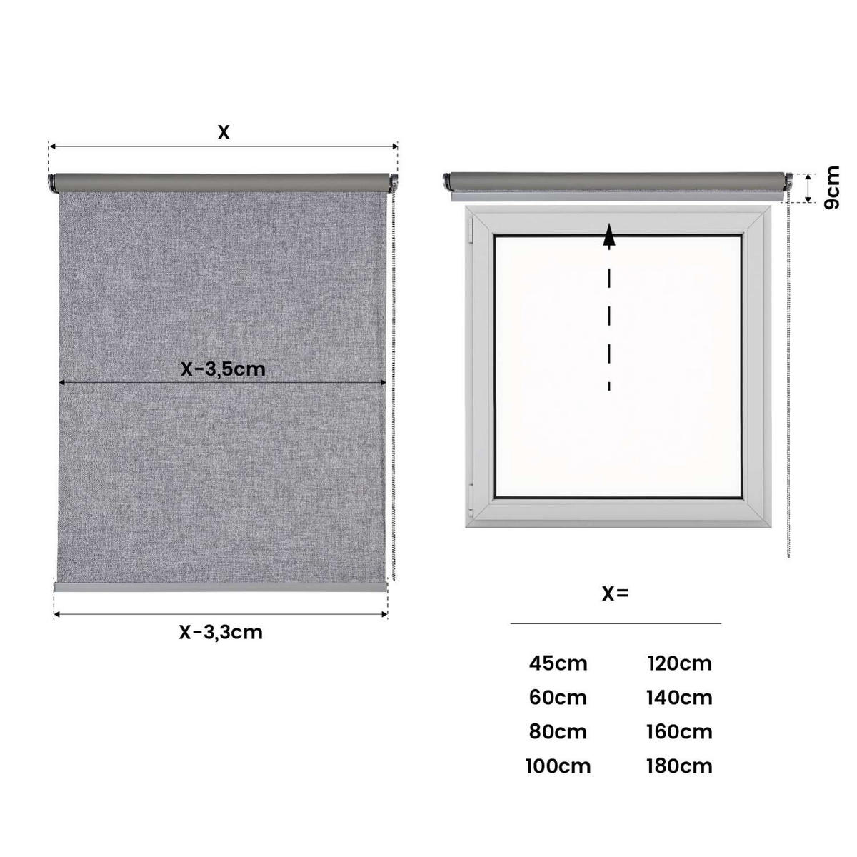 ROLLO motorisiert Silbergrau, 100 x 250 cm - Grau, Kunststoff (100/250cm) - STORESDECO
