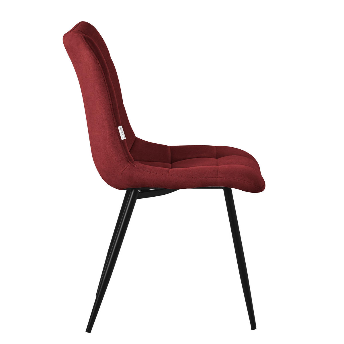 ESSZIMMERSTUHL 6er Set - Rot, Metall (49/89/60.5cm) - ML-DESIGN