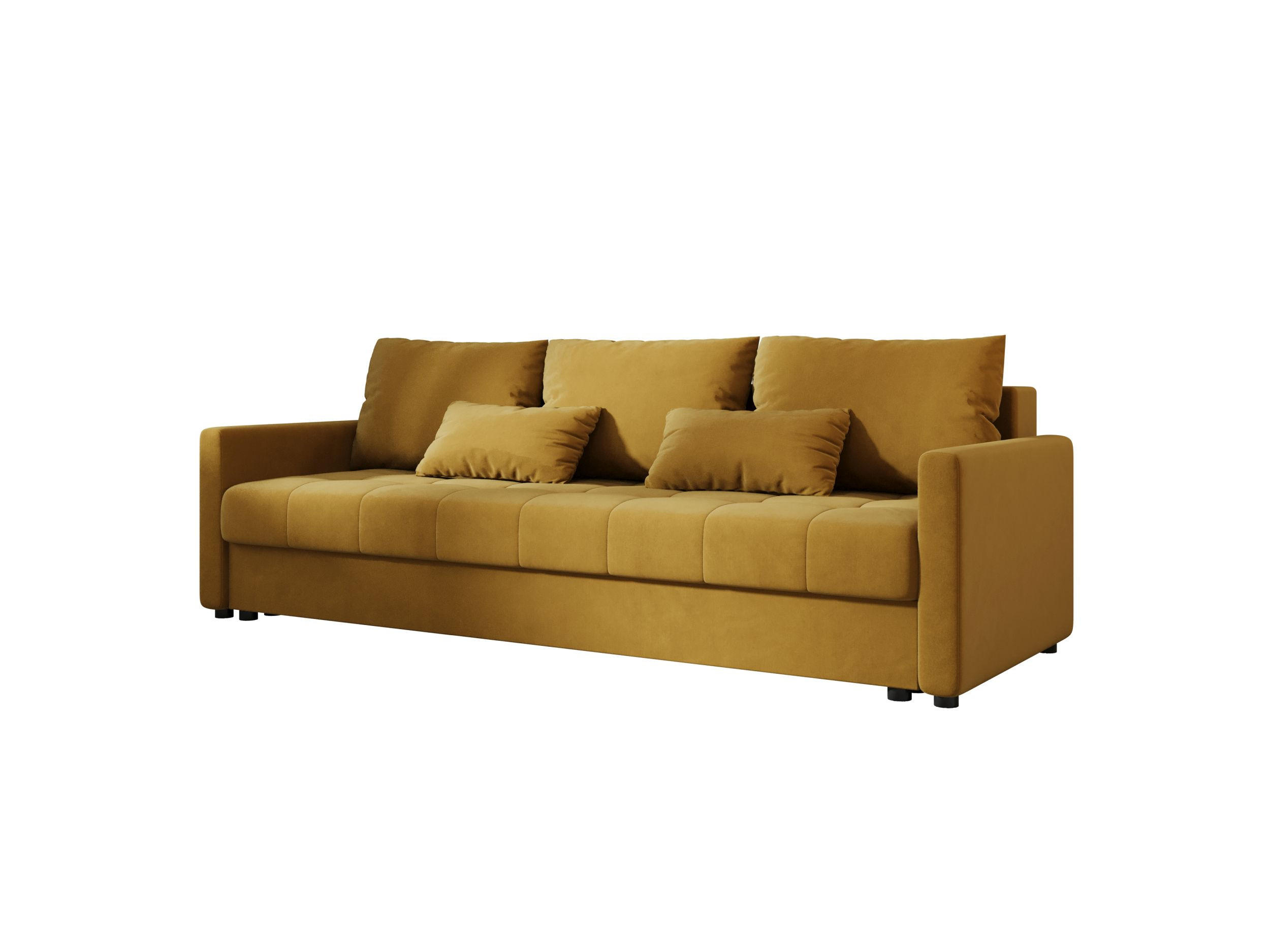 SOFA MOS mit Schlaffunktion ITAKA 33 mit Stauraum - Goldfarben, Textil (84/72/220cm) - Bedante