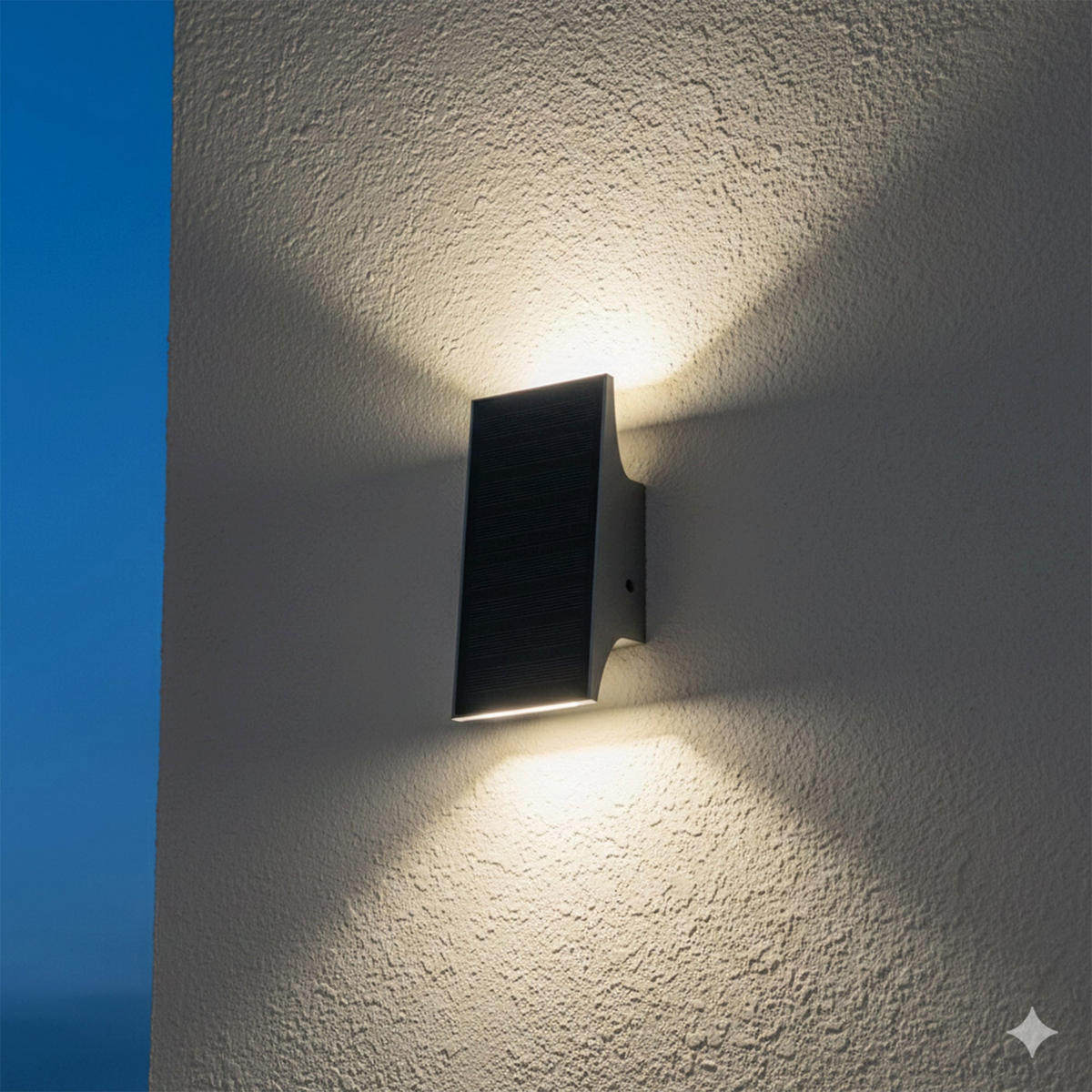 DAYLOR 700LM Solar-Wandleuchte - Schwarz, Kunststoff (21/10/7cm) - Lumisky