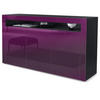 SIDEBOARD Valencia Brombeer Hochglanz / Brombeer Hochglanz - Brombeere, Holzwerkstoff (155/92/40cm) - Vladon