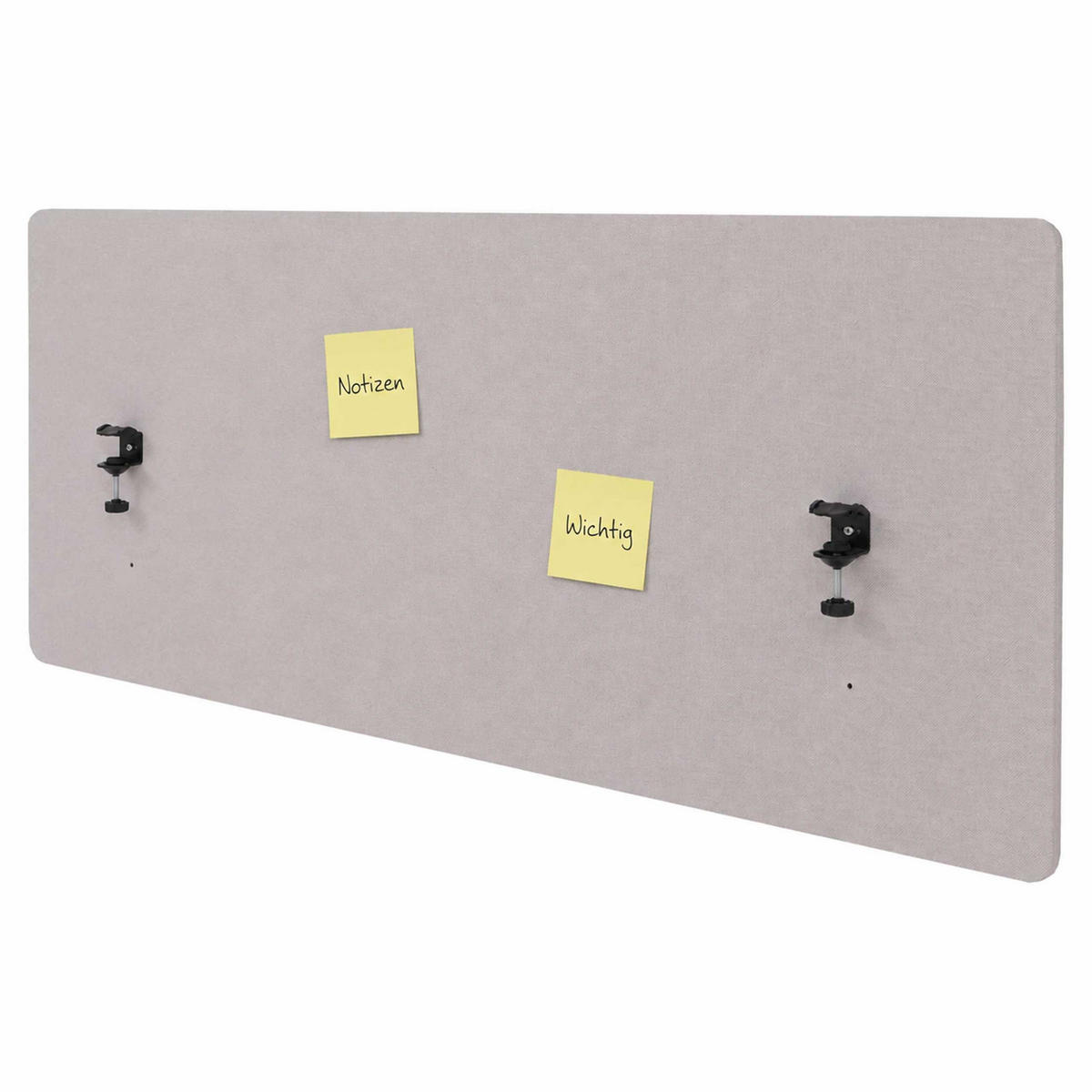 AKUSTICKÁ STOLNÍ PŘÍČKA, béžová - béžová, textil (140/60/2cm) - MCW