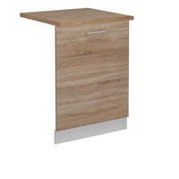 KRYT MYČKY NÁDOBÍ R-Line Sonoma - bílá/Sonoma dub, kompozitní dřevo (60/81.8/1.6cm) - Vicco