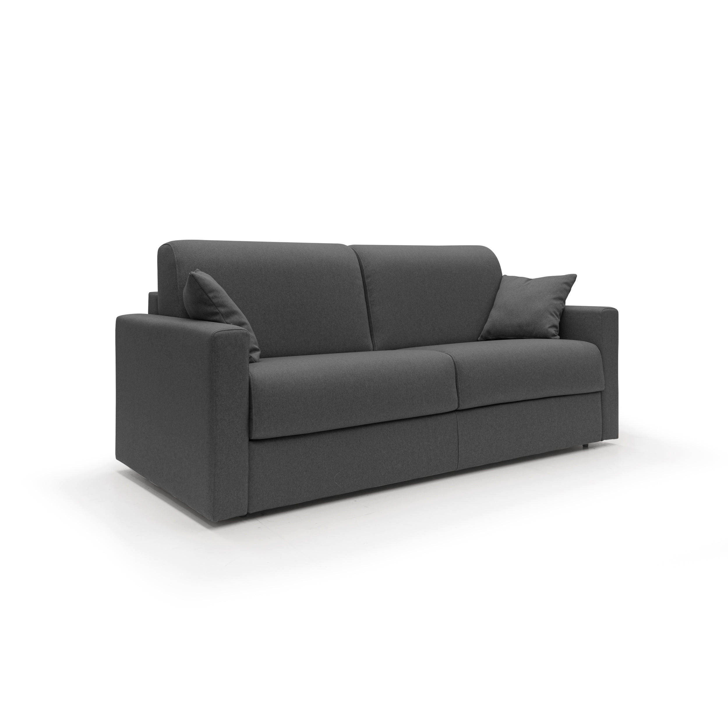 SCHLAFSOFA Chris - Anthrazit, Textil (166/90/96cm) - Divani.store