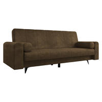 SCHLAFSOFA Zuri - Schwarz/Braun, Holz/Textil (240/93/91cm) - MIRJAN24