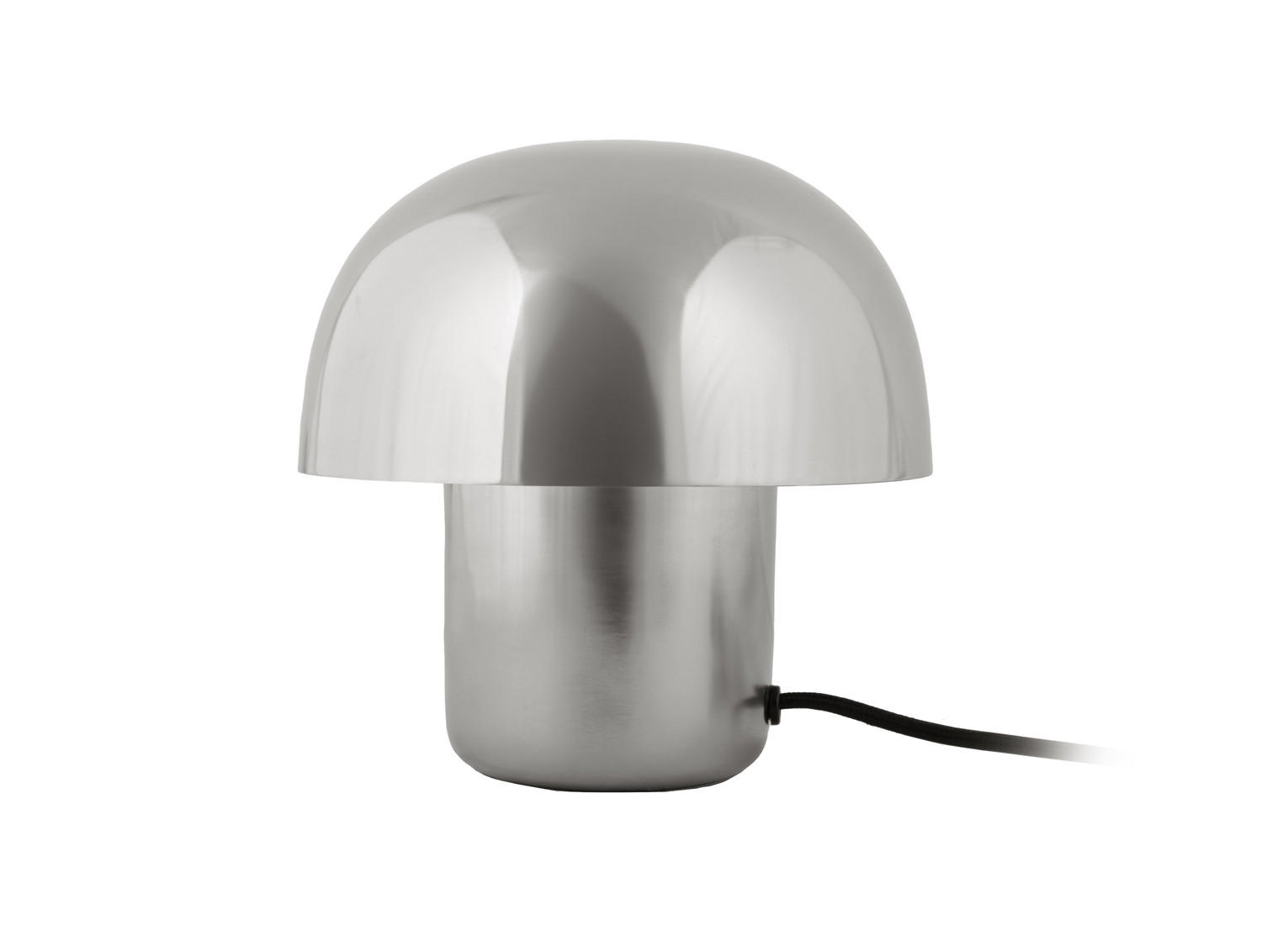 TISCHLAMPE Fat Mushroom 20/20/20 cm - Silberfarben, Metall (20/20/20cm) - Leitmotiv