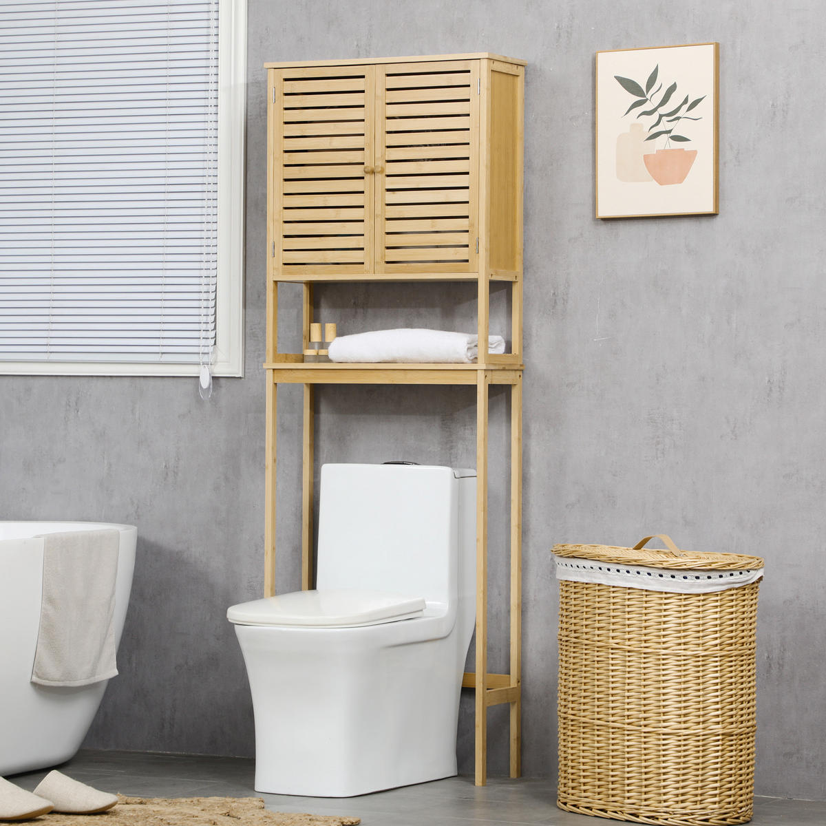 HÄNGESCHRANK Naturholz 1 Stück - Beige, Kunststoff (60/173/23cm) - GiPP