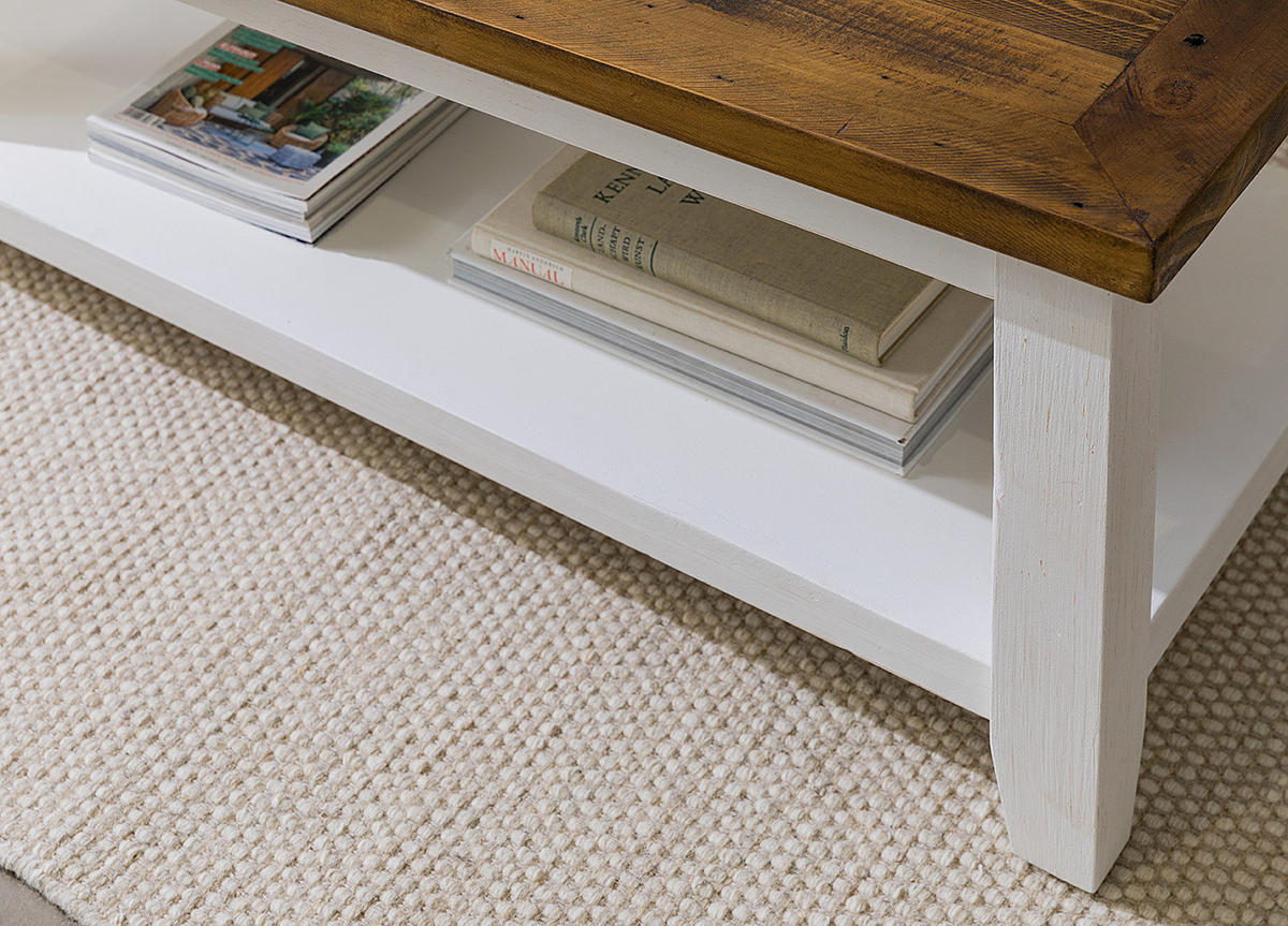 COUCHTISCH - Kiefer massiv - Kieferfarben, Holz (60/120/45cm) - home24