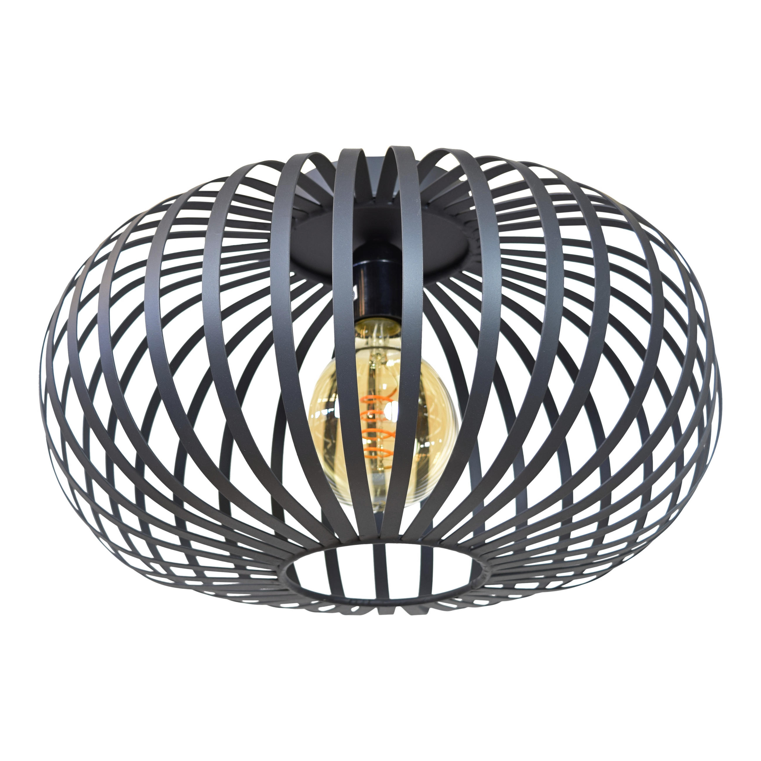 DECKENLEUCHTEN Flow Schwarz - Schwarz, Metall (40/40/23cm) - Urban Interiors