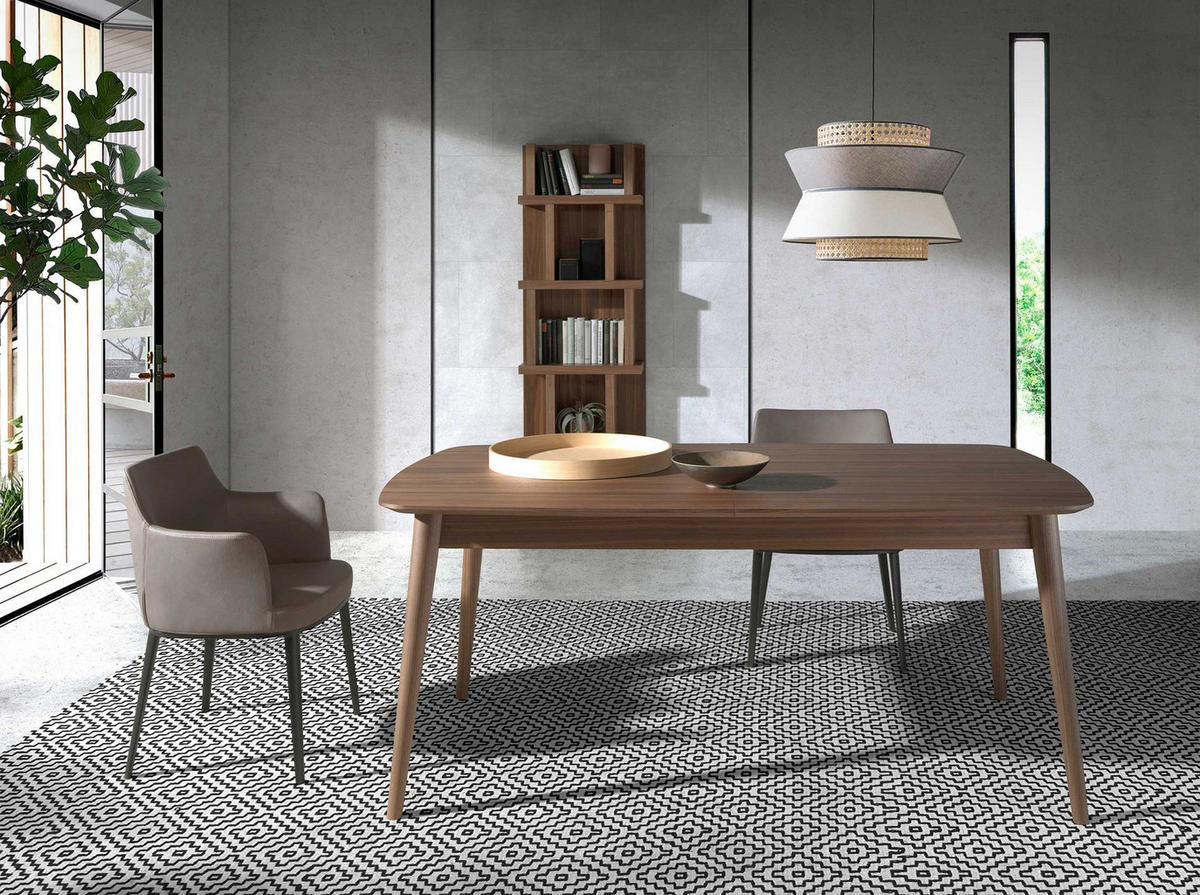 STUHL Stuhl aus nerzfarbenem Stoff 56/62/80 cm - Schwarz/Grau, Textil (56/80/62cm) - ANGEL CERDA