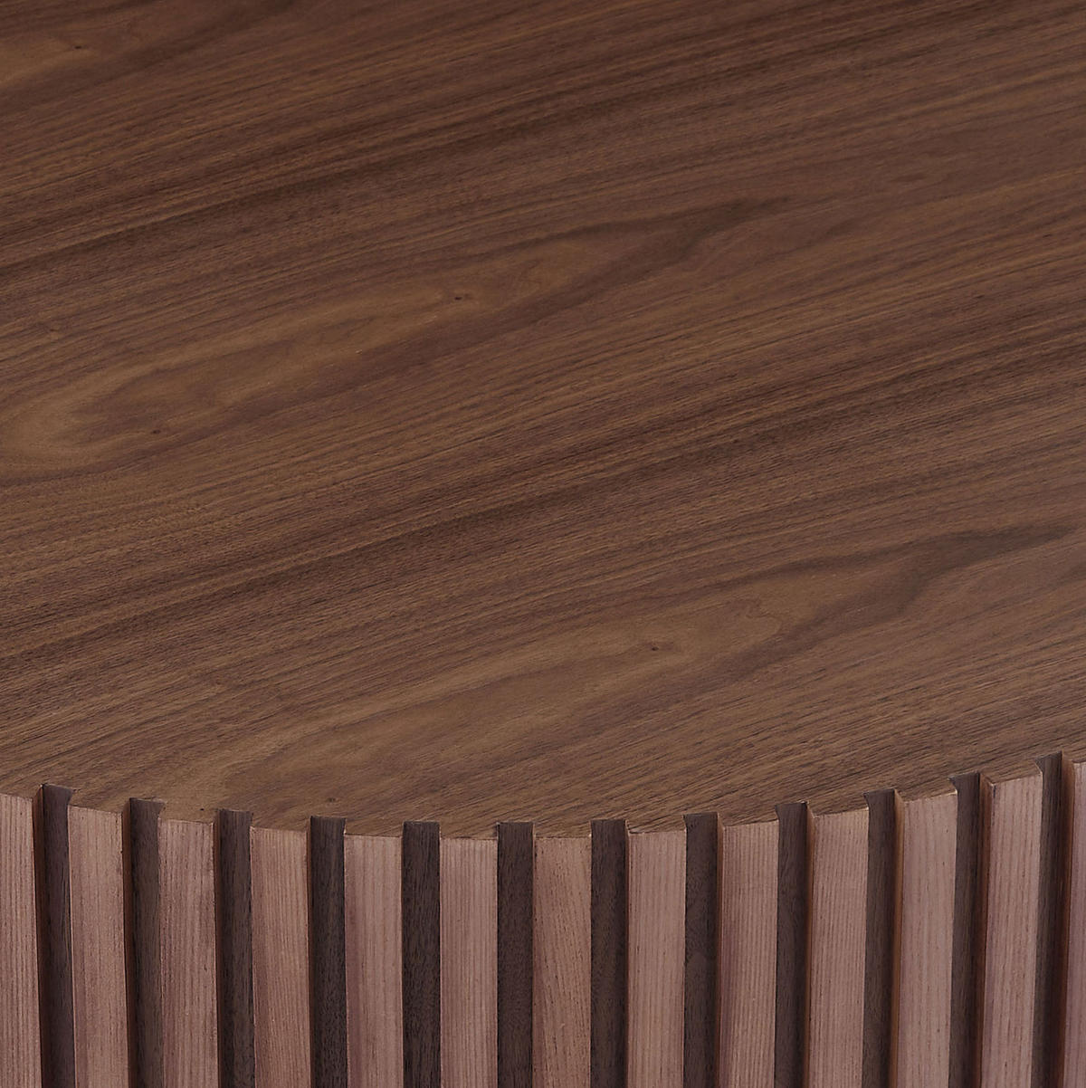 COUCHTISCH 80/80/35 cm walnuss aus MDF mit Rillenrand - Walnussfarben, Holzwerkstoff (80/80/35cm) - OKWISH