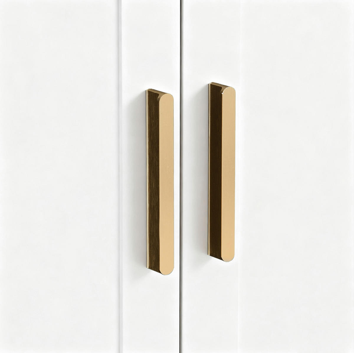 GARDEROBE 110/185,5/33 cm Weiß aus Holzwerkstoff mit Spiegel - Weiß, Holzwerkstoff (33/185.5/110cm) - OKMYHOME
