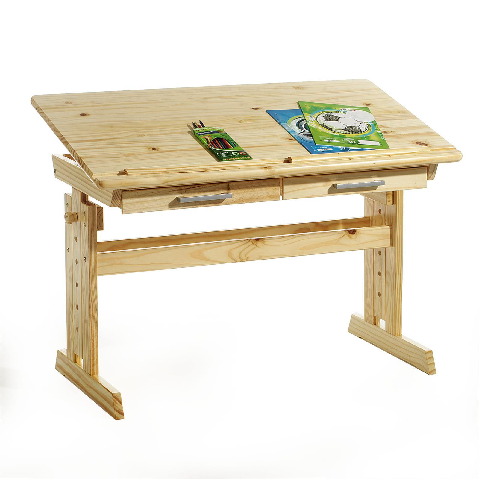 Idimex Kinderschreibtisch Natur 109x130x55 cm