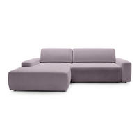 ECKSOFA Bamby Rosa 264 cm - Rosa, Textil (264/82/162cm) - Pillovely