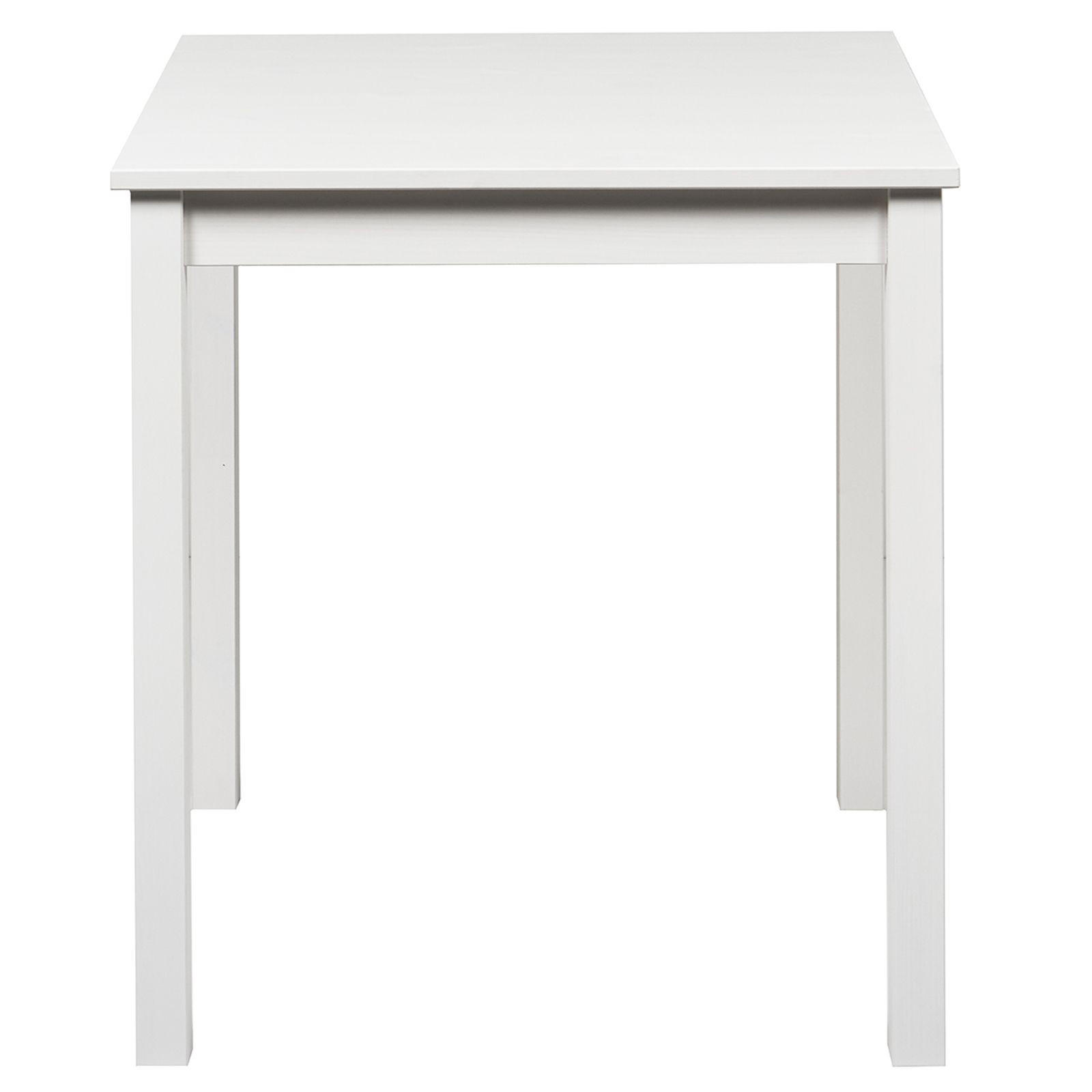 ESSTISCH Massivholz 68/68/75 cm - Weiß, Holz (68/68/75cm) - hagge home