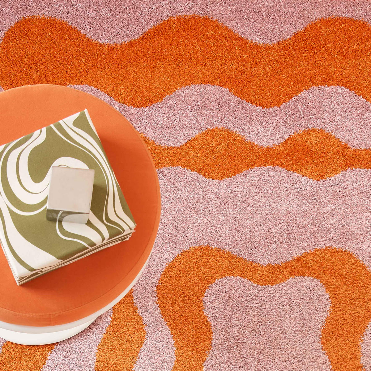 TEPPICH vintage orange Groovy 160x230 cm - Orange, Textil (160/230cm) - Nazar Rugs