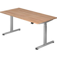 SCHREIBTISCH elektrisch Bluetooth & App XDLB 80/160/74 cm in Nussbaumfarben - Nussbaumfarben, Holzwerkstoff (80/160/74cm) - bümö