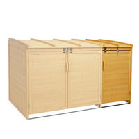 MÜLLTONNENBOX ERWEITERUNG Braun - Braun, Holz (68/120/104cm) - MCW
