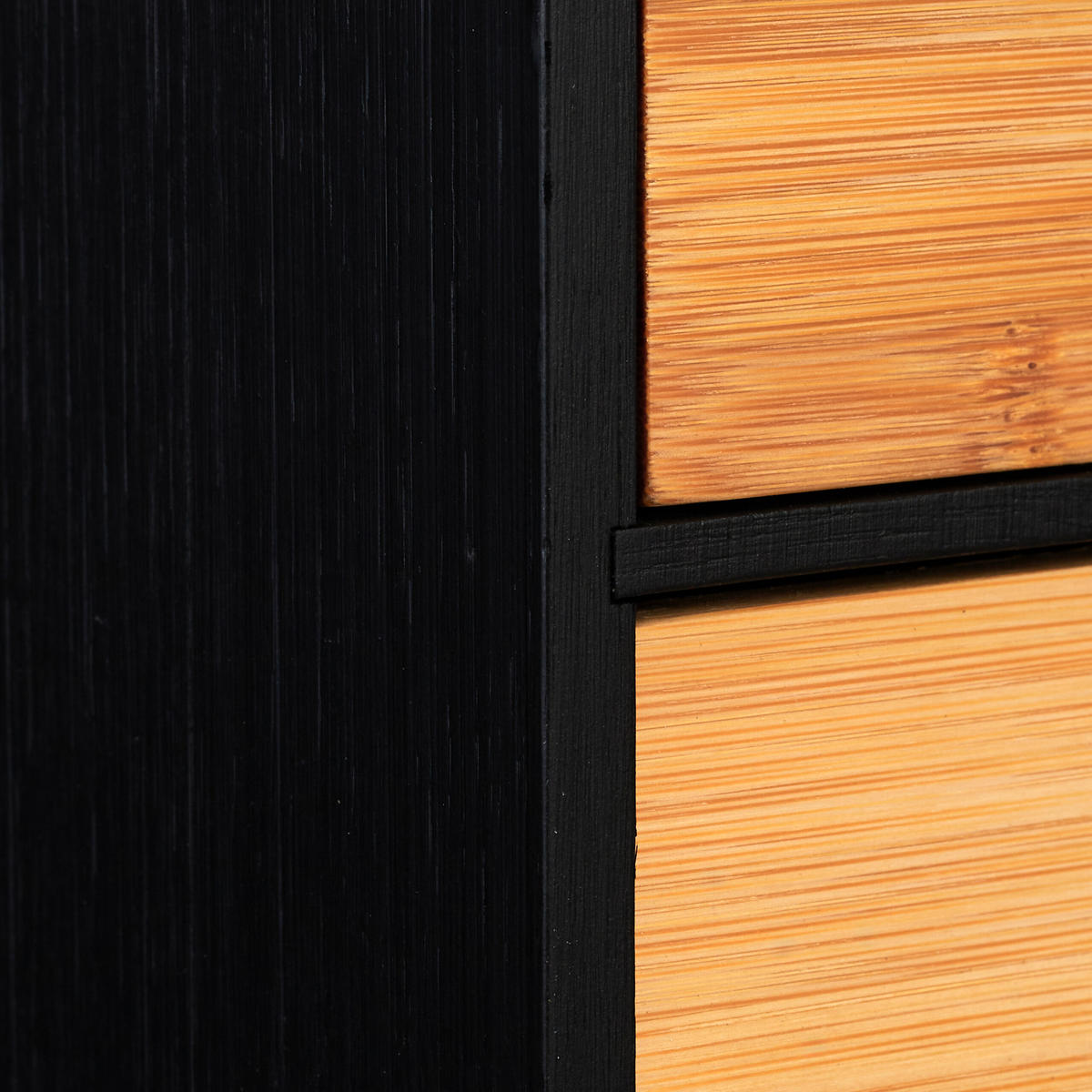 ZÁSUVKOVÝ box - čierna, drevo/kompozitné drevo (17/28/21.5cm) - Relaxdays