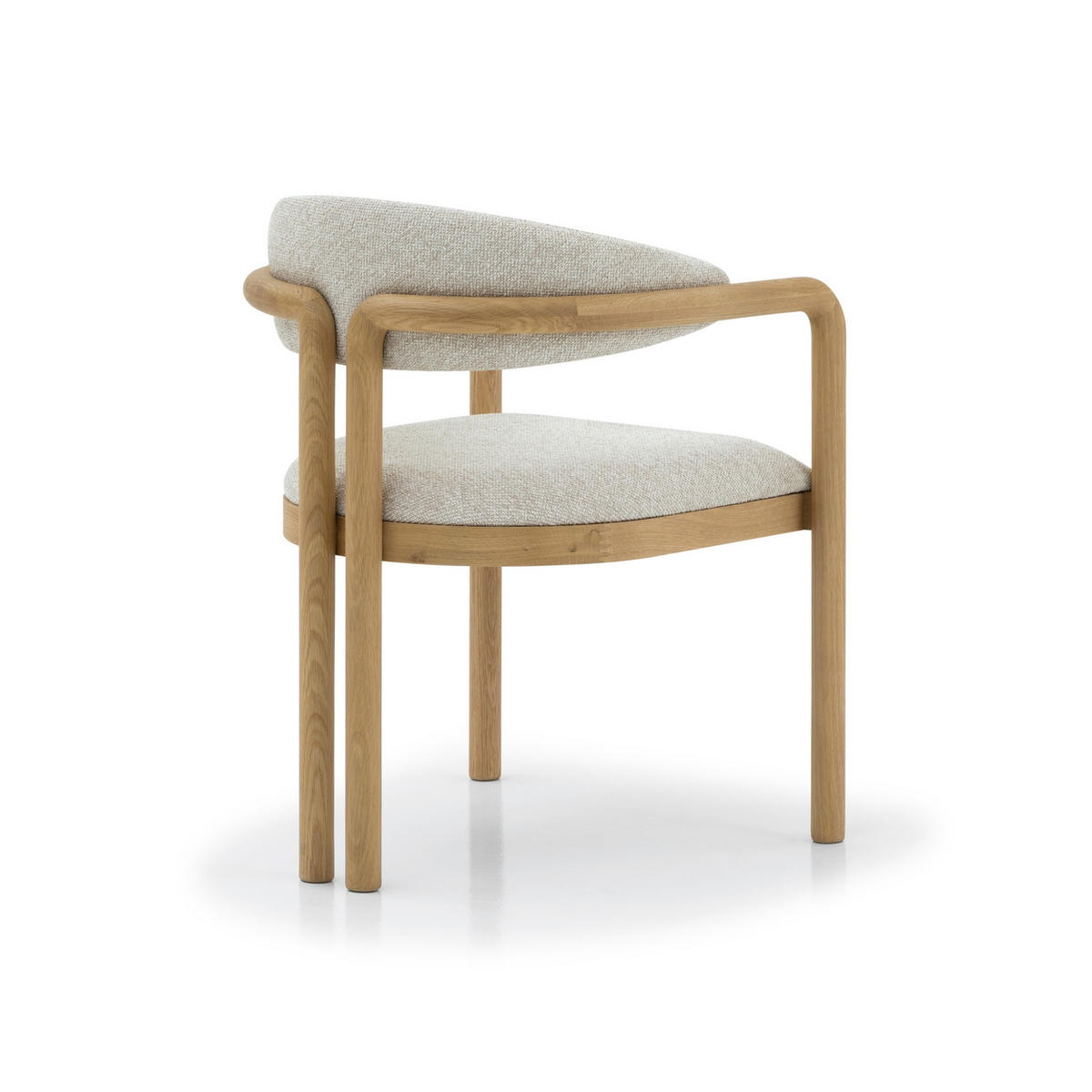 ESSZIMMERSTUHL Nature beiger Sitz - Beige, Holz (58/77/59cm) - WOODEK