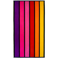 STRANDTUCH Frottee Velours Jacquard Rosa 90x170 400g/m² - Glamchic - Pink, Textil (90/170cm) - LE COMPTOIR DE LA PLAGE
