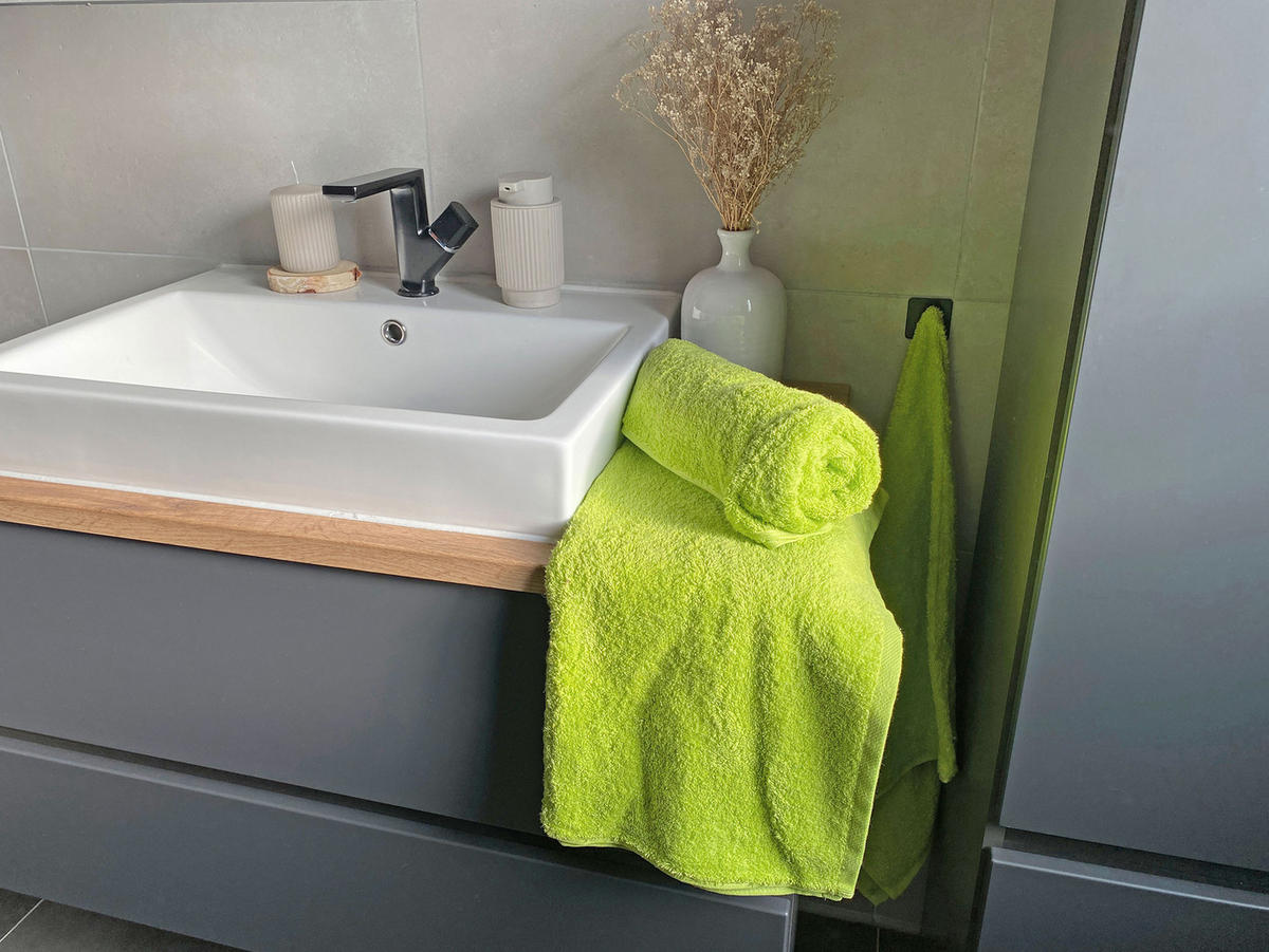 HANDTÜCHER, 6er-Set, 50x100 cm, 100% Baumwolle, Grün - Hellgrün, Textil (50/100cm) - Zollner