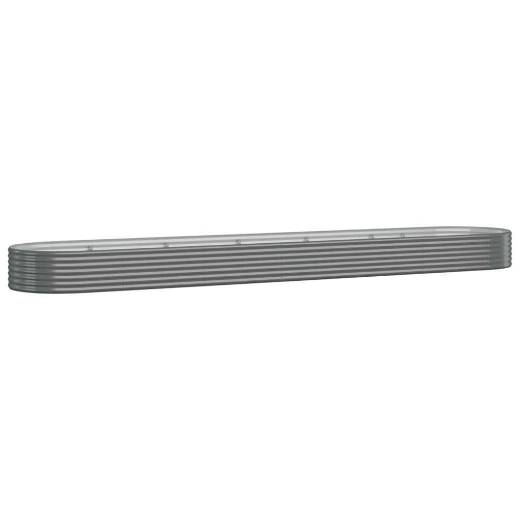 furnicato Hochbeet Grau 100x36x507 cm