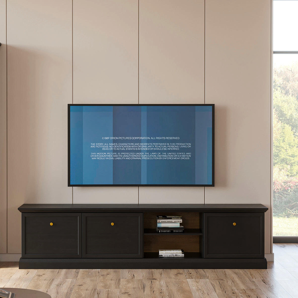 TV OMARICA Toja Antracitni les - rjava, leseni material (206.2/51.1/39.5cm) - Petits-meubles