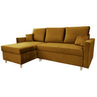 ECKSOFA Senfgelb MON Mit Schlaffunktion - Gelb, Textil (222/142cm) - Sepro Meble