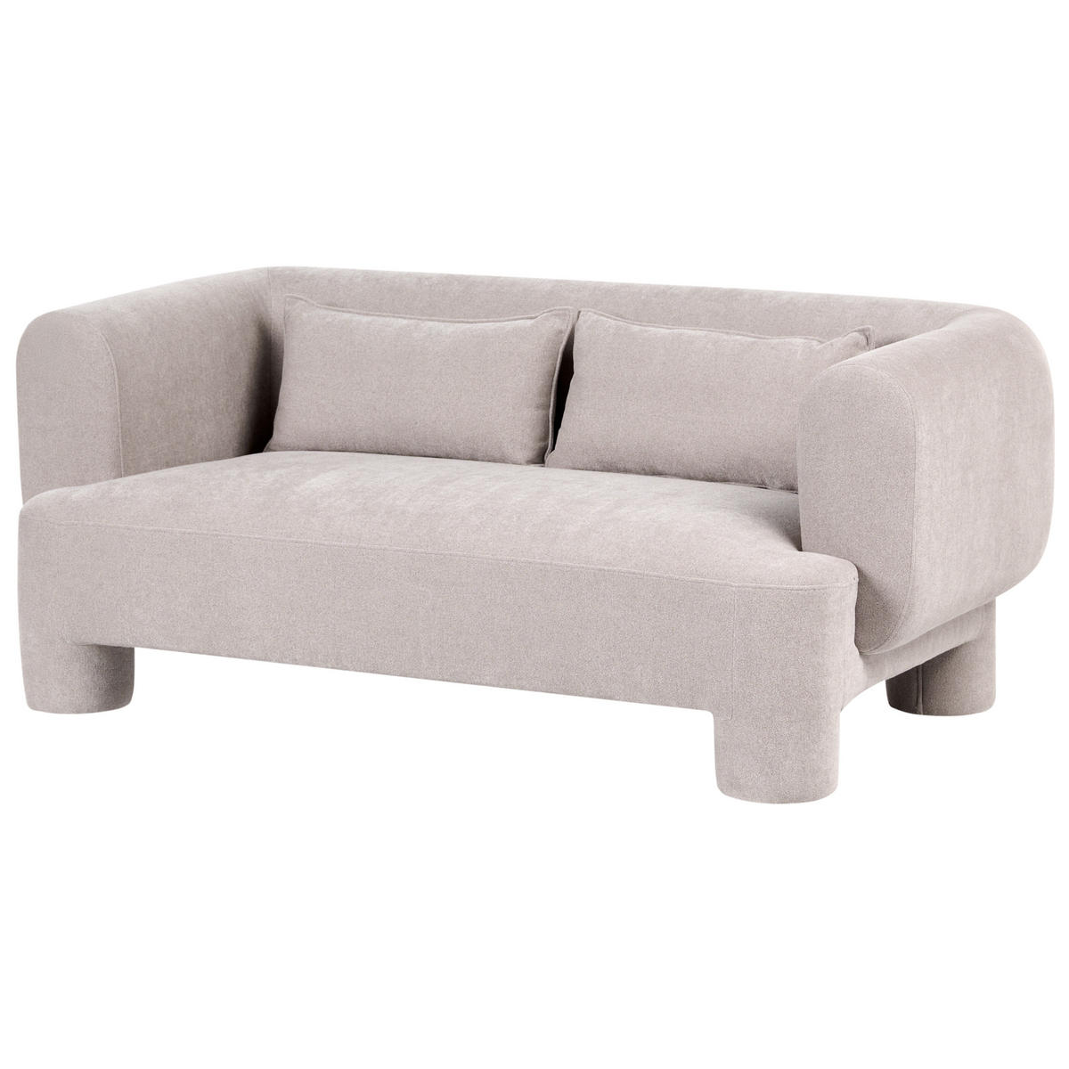 POHOVKA 3-místná Látka Béžová Hogbo - béžová, textil (180/73/93cm) - Beliani