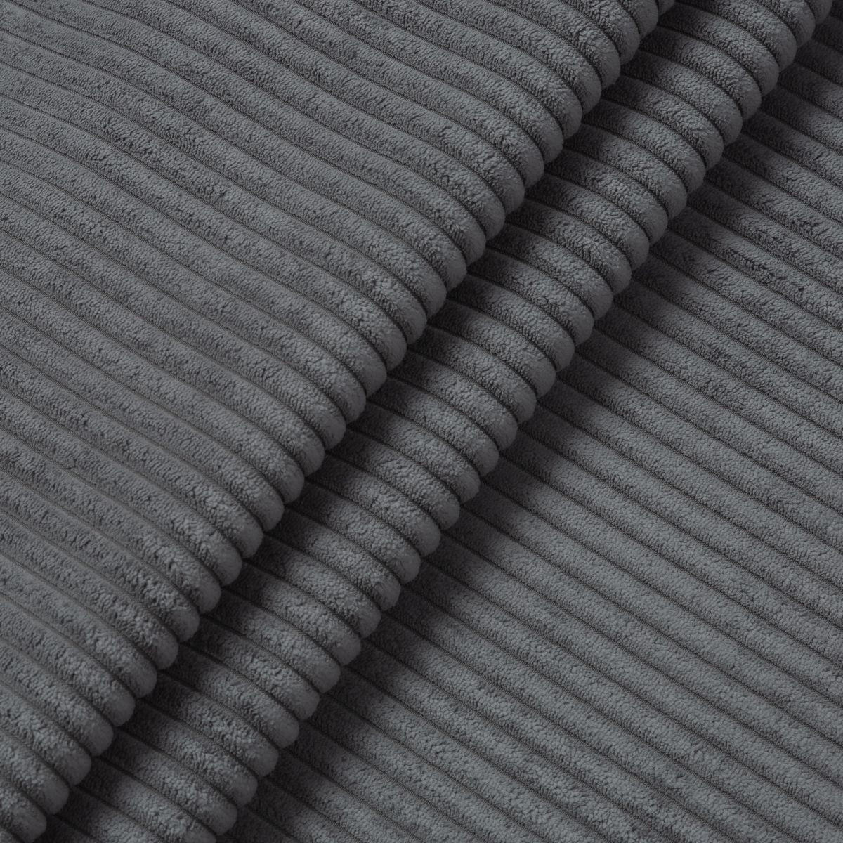 ECKSOFA COMODO Rechts mit Schlaffunktion & Bettkasten Grau - Dunkelgrau, Textil (271/203cm) - KS Home Concept
