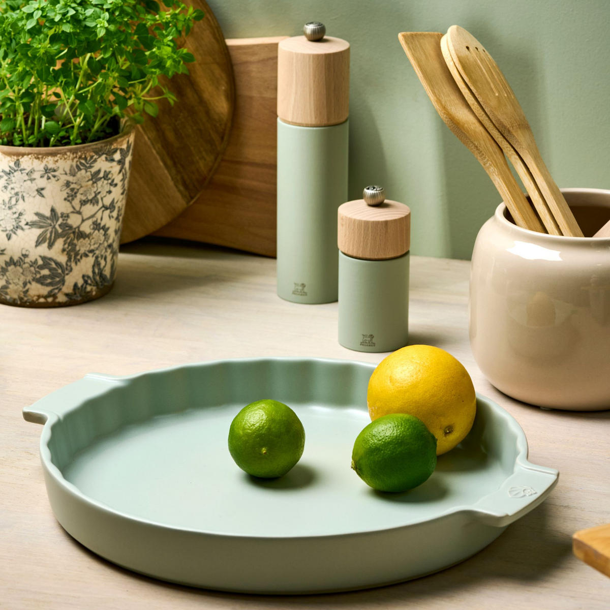 SALZMÜHLE Boreal 21cm Buchenholz Salbeigrün Zirkonia-Mahlwerk - Grün, Holz (54/215/54cm) - PEUGEOT