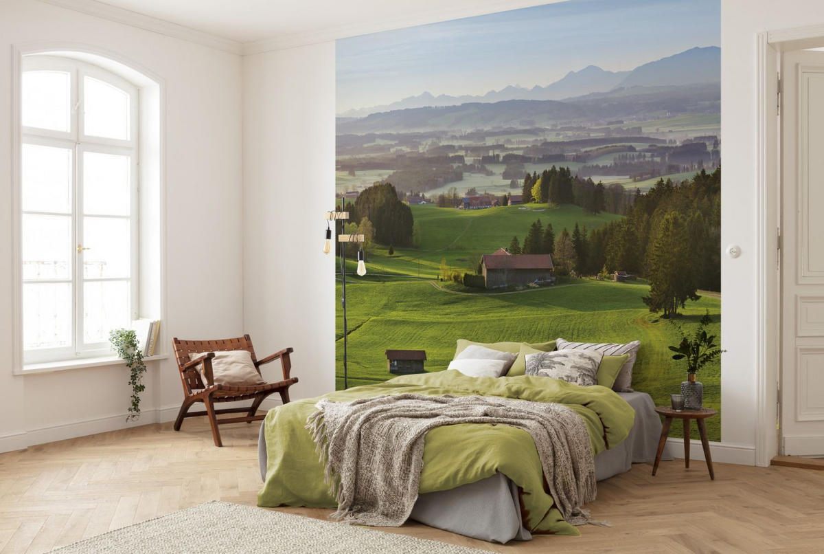 FOTOTAPETE Landschaft 450 x 280 cm - Grün, Papier (450/280cm) - Sanders & Sanders