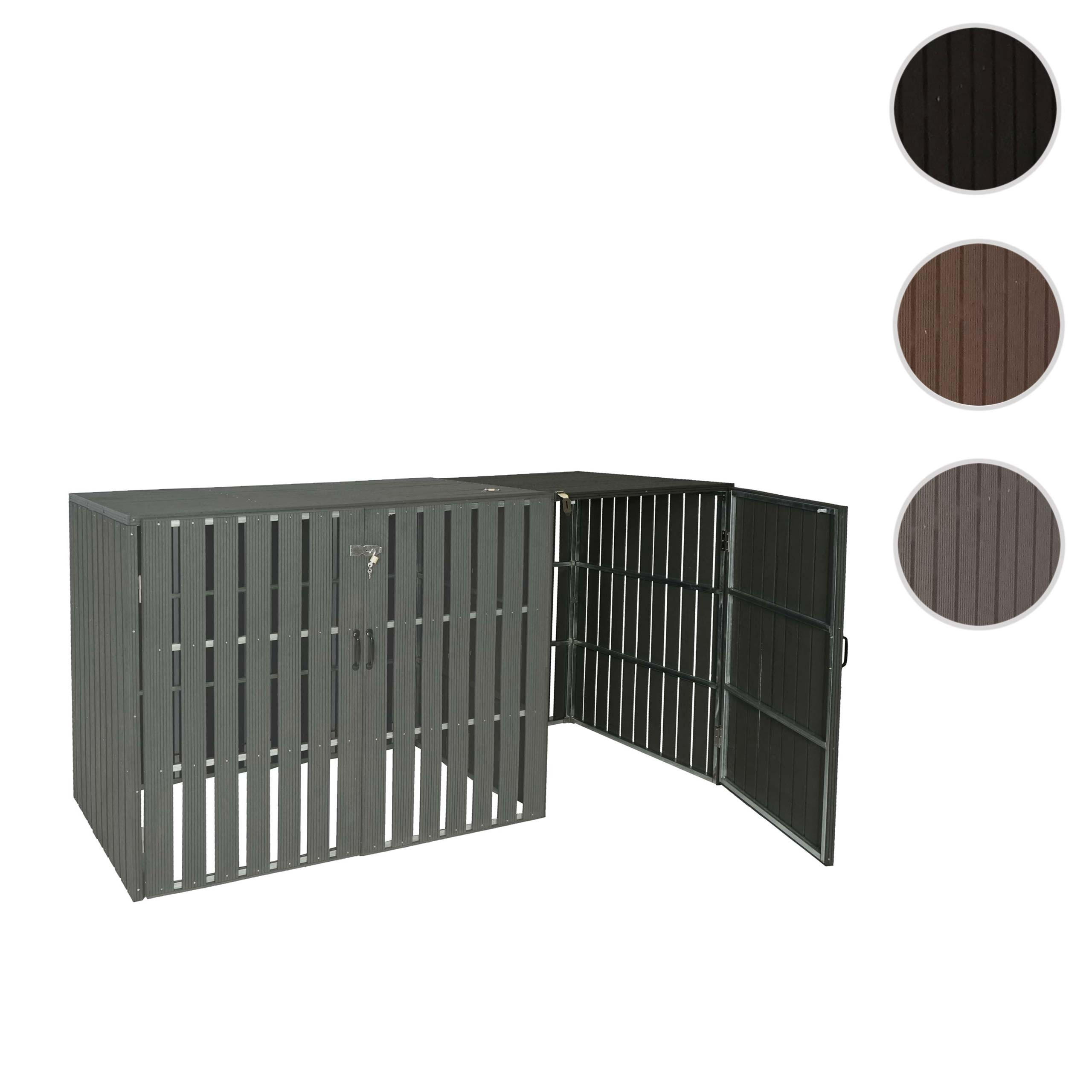 MÜLLTONNENBOX ERWEITERUNG Anthrazit - Anthrazit, Metall (66/115/76cm) - MCW