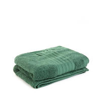 BADETUCH Meride grün 50/90 cm - Grün, Textil (50/90cm) - Homla