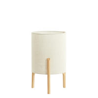 TISCHLAMPE Litto Braun Ø28/44 cm - Braun, Holz (28/28/44cm) - Light & Living