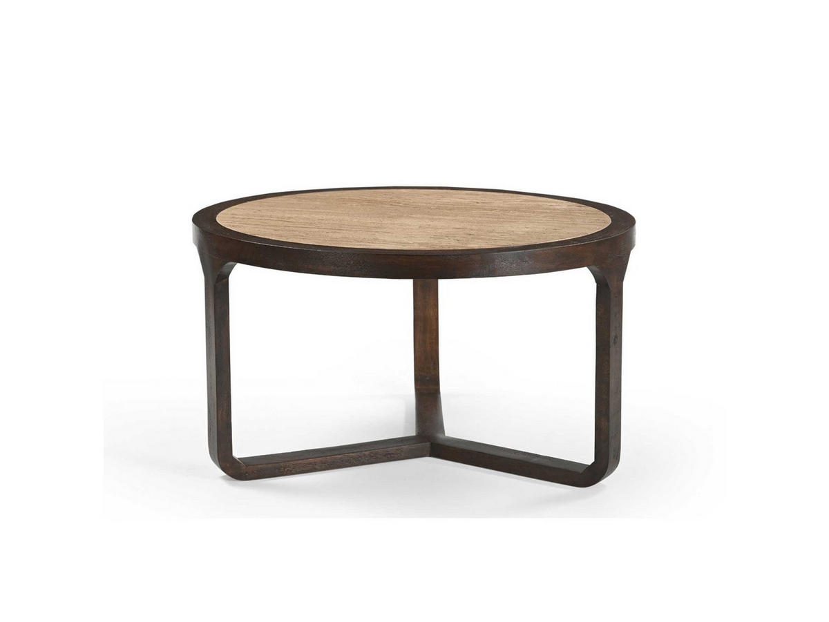 COUCHTISCH Morris Mangoholz 75 cm / 75 cm Braun - Braun, Holz (97/78/90cm)